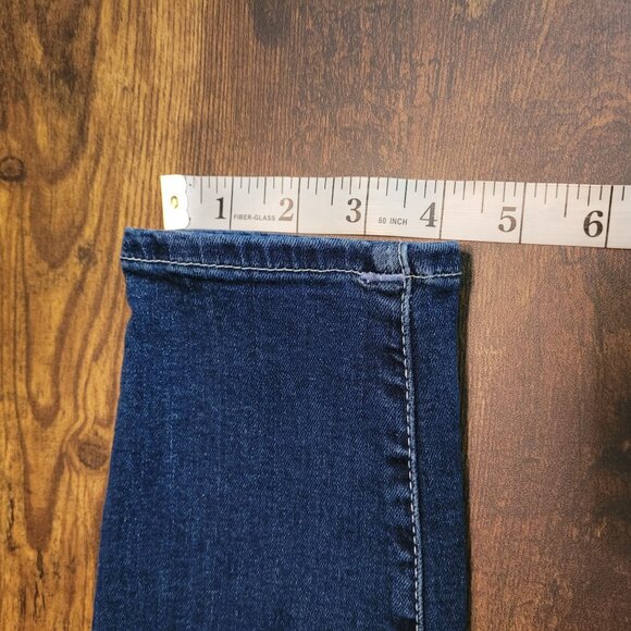 True Religion Jeans Womens 32 Jennie Curvy Mid Rise Skinny Button Flap Dark Wash - Picture 11 of 11